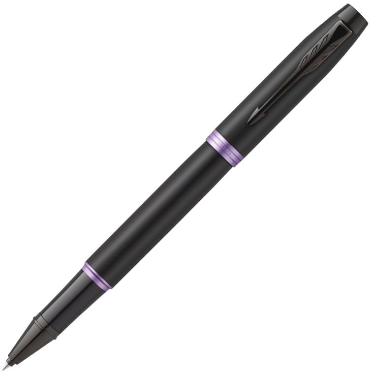 Ручка роллер Parker IM Vibrant Rings T315 (CW2172950) Amethyst Purple PVD F черн. черн. по