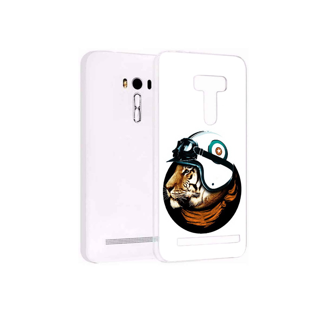 Чехол MyPads Tocco для Asus ZenFone Selfie (ZD551KL) Тигр в шлеме