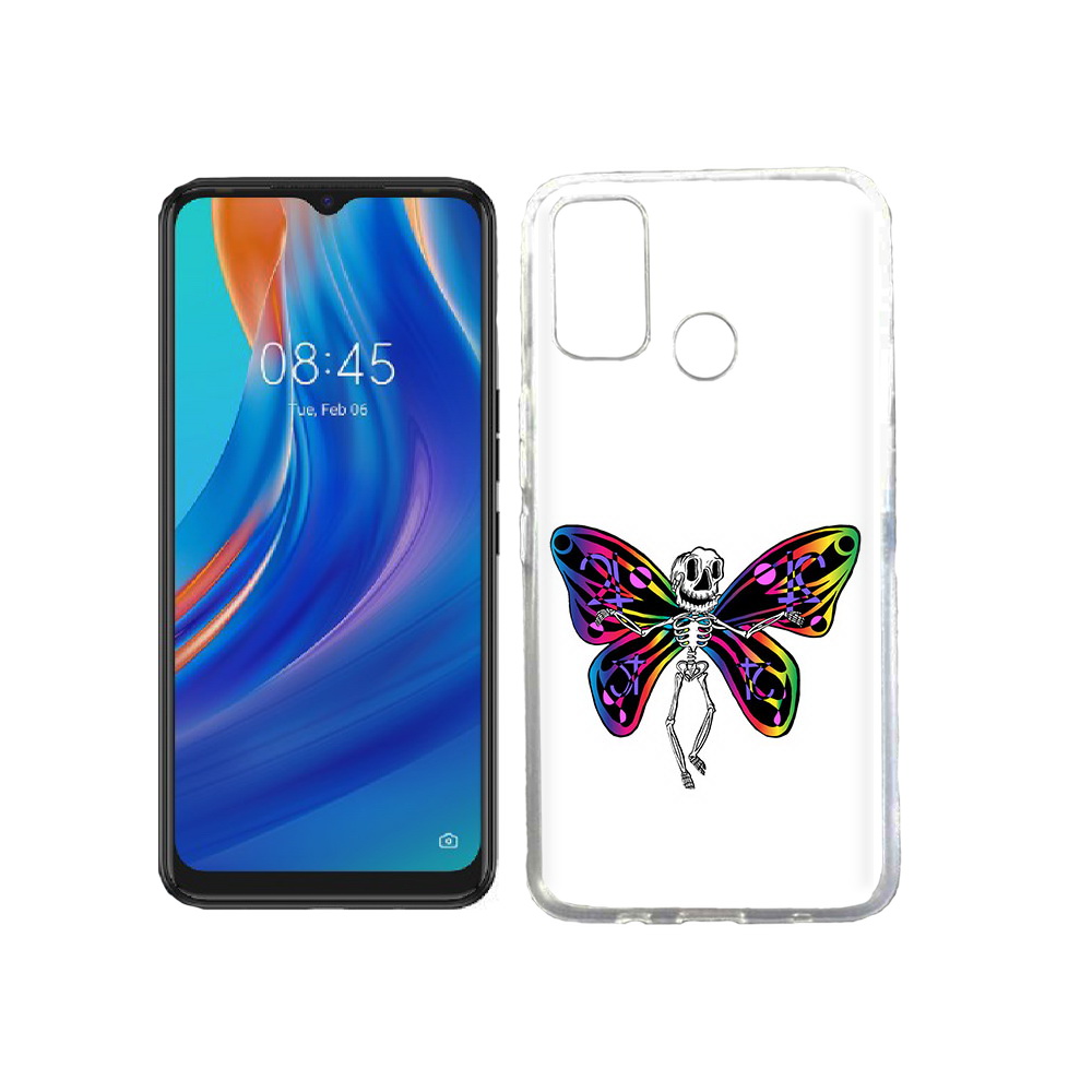 

Чехол MyPads Tocco для Tecno Spark 7T эффект бабочки, Прозрачный, Tocco