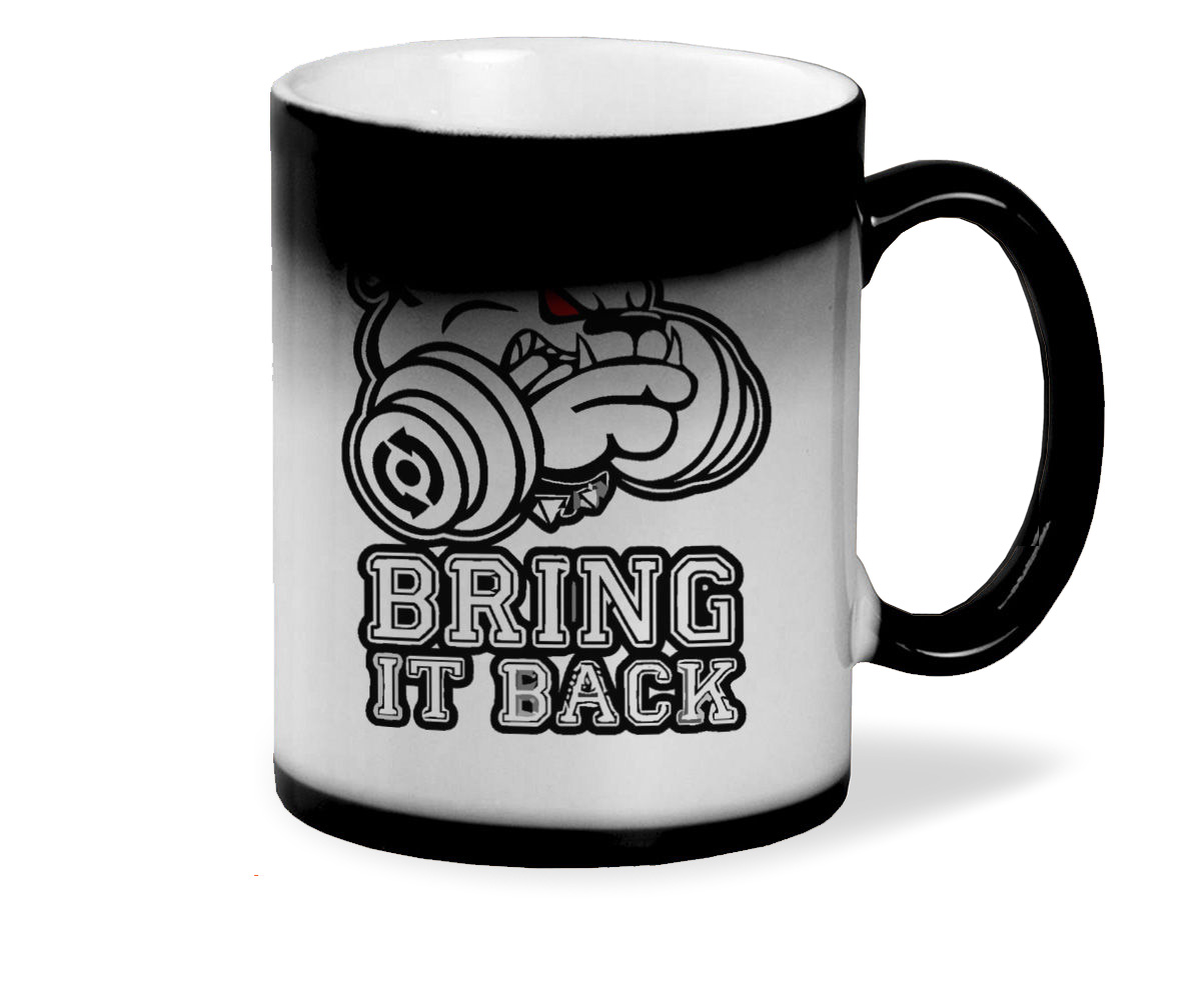 

Кружка хамелеон черный CoolPodarok Bring it back