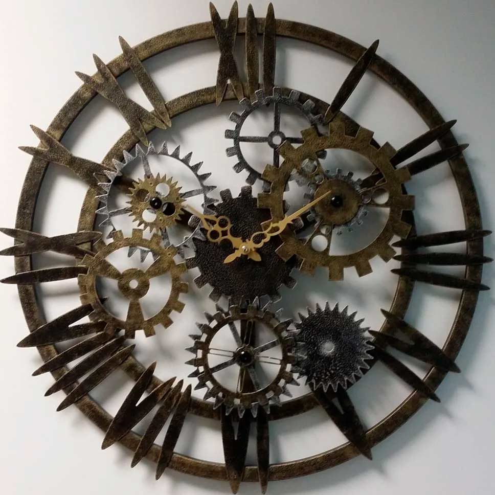 Часы Династия настенные часы 07-005 Скелетон-Римский
