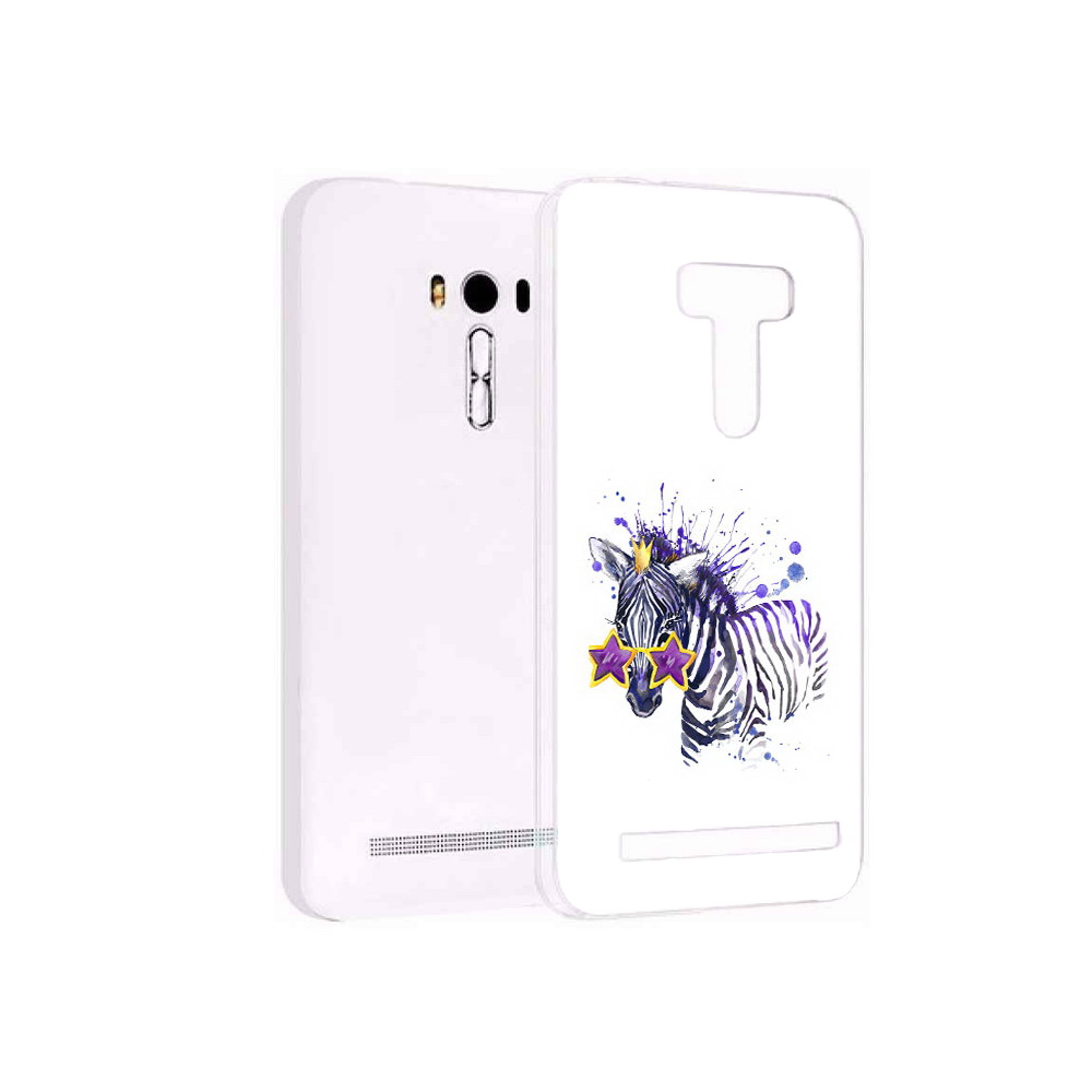 

Чехол MyPads Tocco для Asus ZenFone Selfie (ZD551KL) акварельная зебра, Прозрачный, Tocco