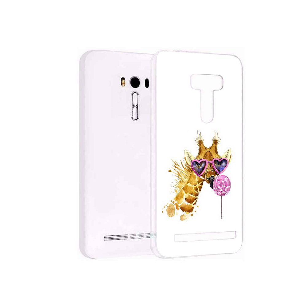 

Чехол MyPads Tocco для Asus ZenFone Selfie (ZD551KL) акварельный жираф, Прозрачный, Tocco