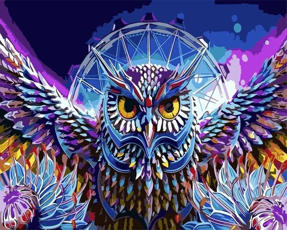 

Живопись по номерам Paintboy Совиный ловец снов 40x50, Совиный ловец снов