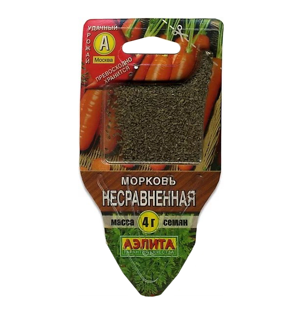 

Семена овощей Аэлита Морковь Несравненная 4 г