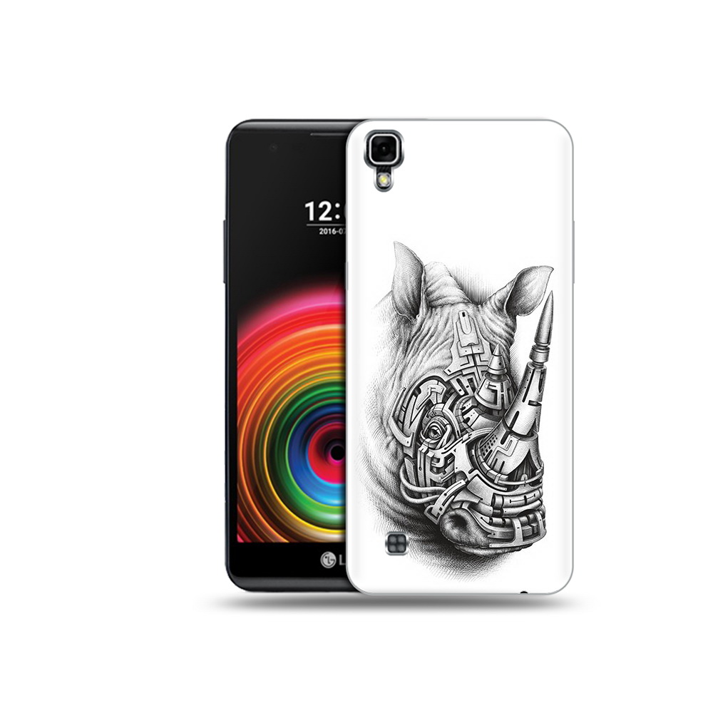 

Чехол MyPads Tocco для LG X Power стальной носорог, Прозрачный, Tocco
