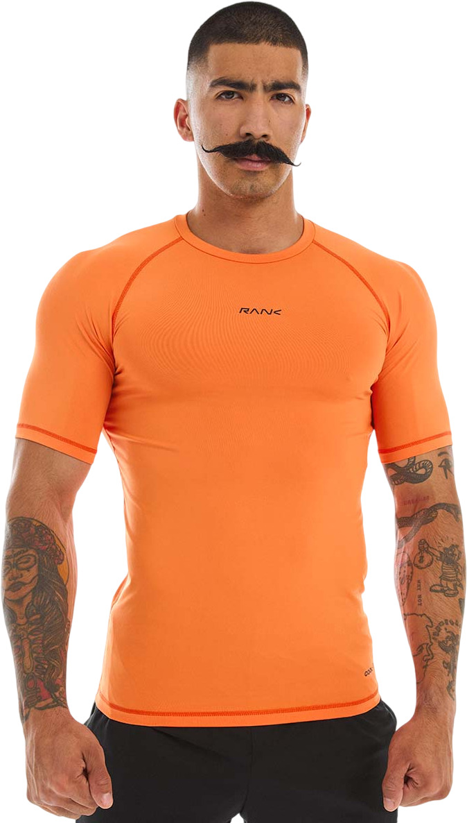 Футболка мужская RANK Compression t-shirt оранжевая XS