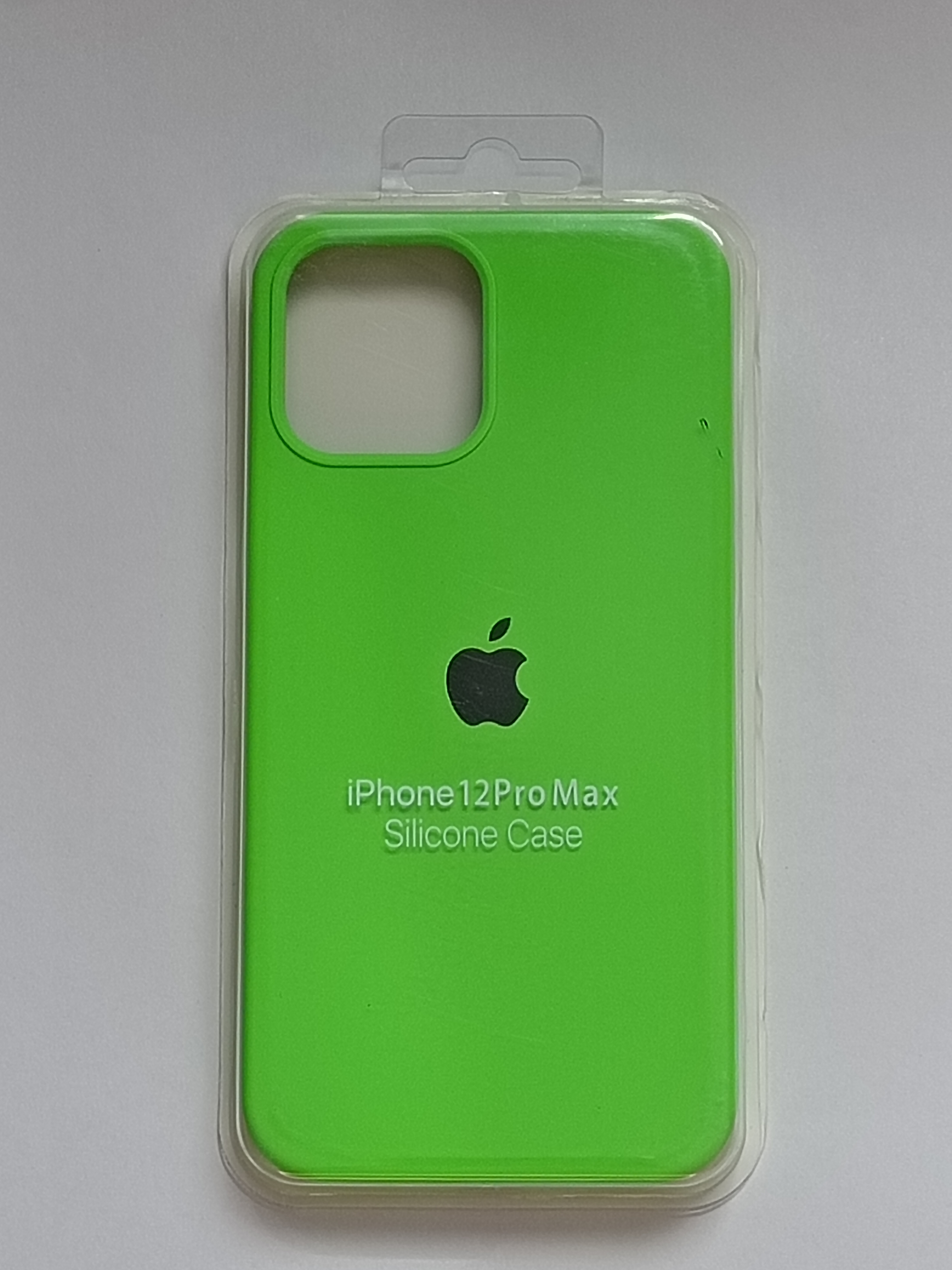 

Чехол для iphone 12ProMax Кислотно салатовый, 12ProMax