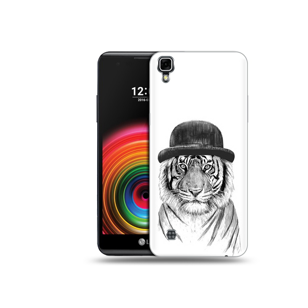 

Чехол MyPads Tocco для LG X Power тигр британец, Прозрачный, Tocco