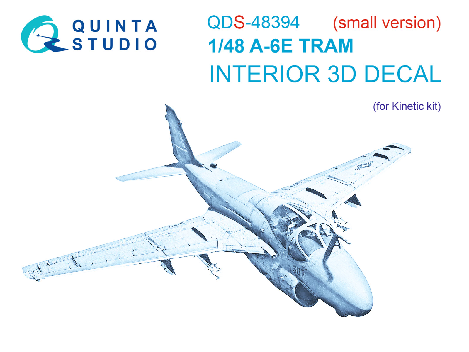 

3D Декаль Quinta Studio интерьера кабины A-6E TRAM Малая версия QDS-48394, Цветной