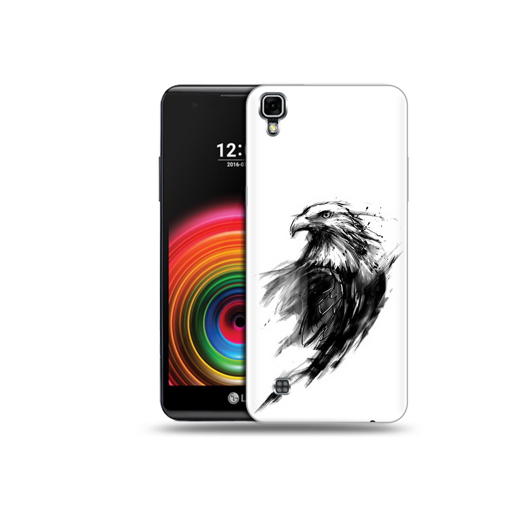 

Чехол MyPads Tocco для LG X Power чб птица, Прозрачный, Tocco