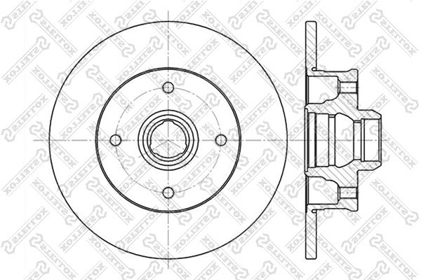 6020-9935-Sx_Диск Тормозной Задний Vw Golf/Passat/Polo/Vento 1.8-1.9Tdi 83> 100045408245