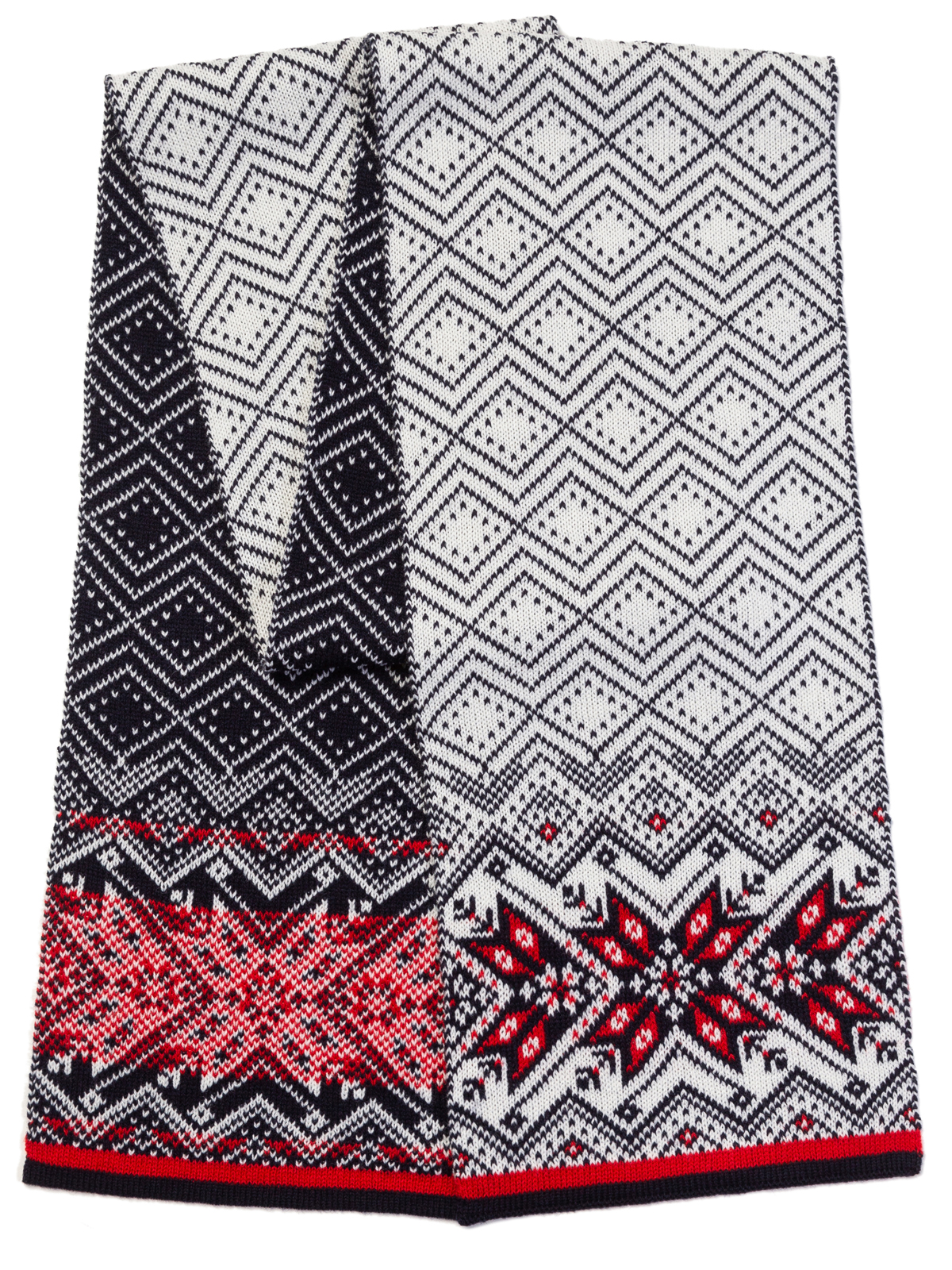 

Шарф мужской Scandica Nordic Star белый/карминовый ONE SIZE, 97SCAM