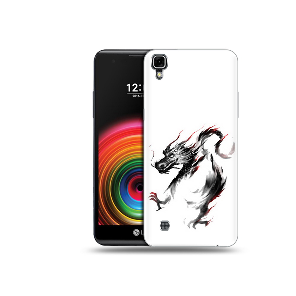 

Чехол MyPads Tocco для LG X Power черный дракон, Прозрачный, Tocco