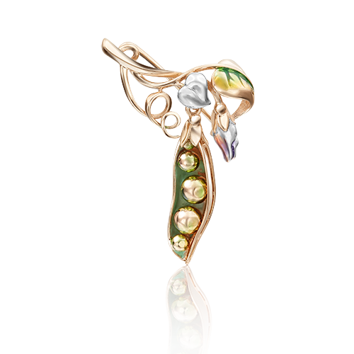

Брошь из золота PLATINA jewelry 04-0188-00-000-1110-25, эмаль, 04-0188-00-000-1110-25