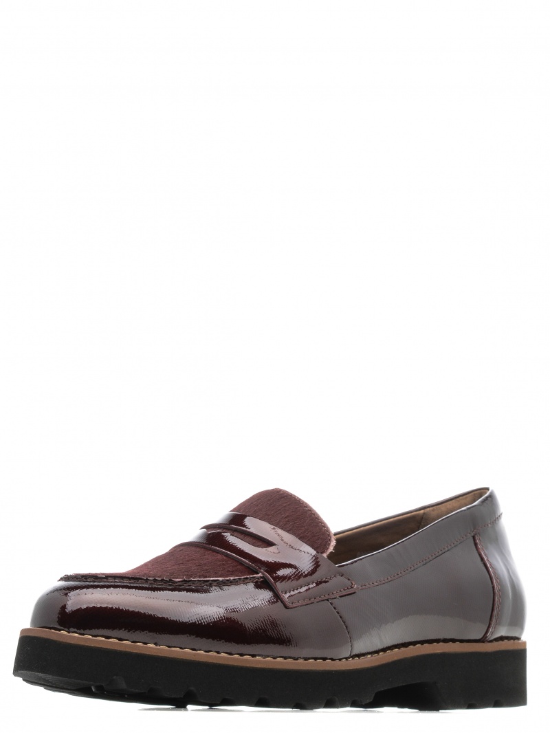 

Лоферы женские Earth Braga бордовые 11 US, Braga