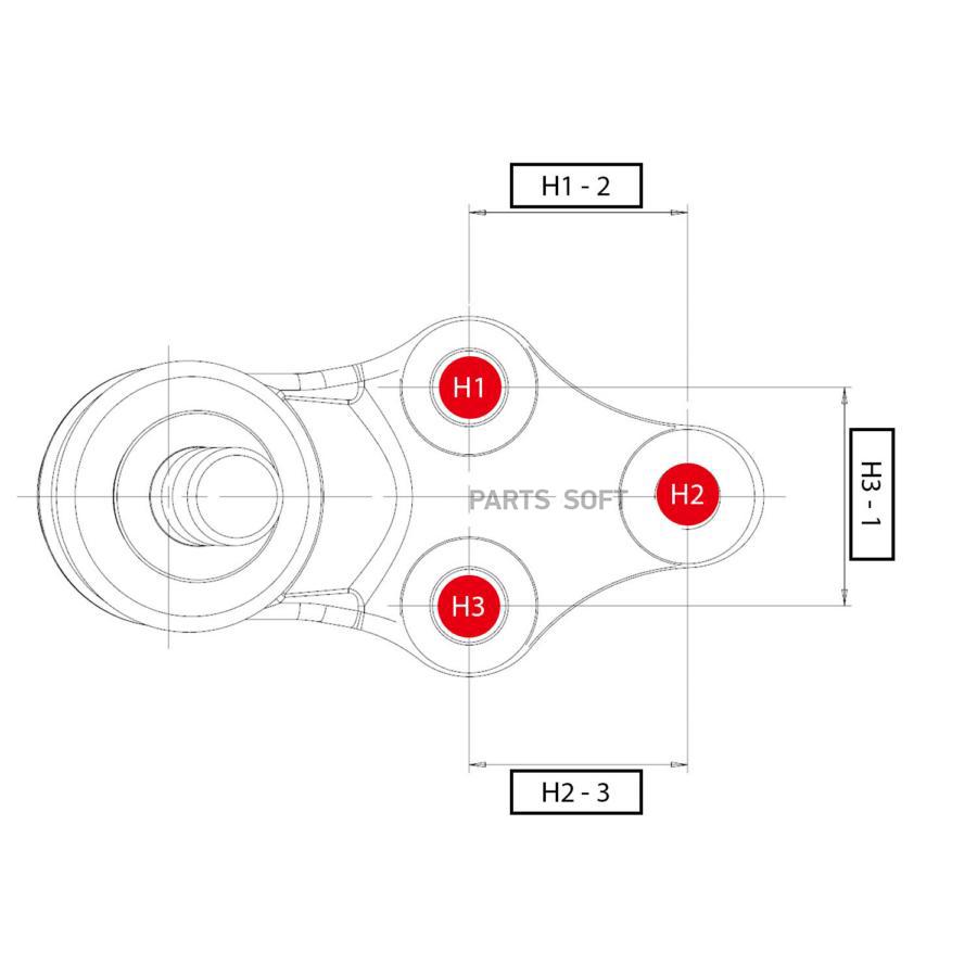 

Опора шаровая HONDA CTR CB0144