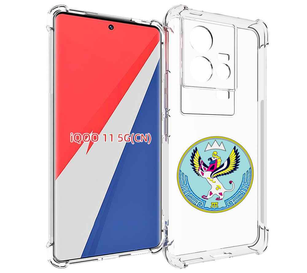 

Чехол MyPads герб-алтаискии-краи для Vivo iQOO 11, Прозрачный, Tocco
