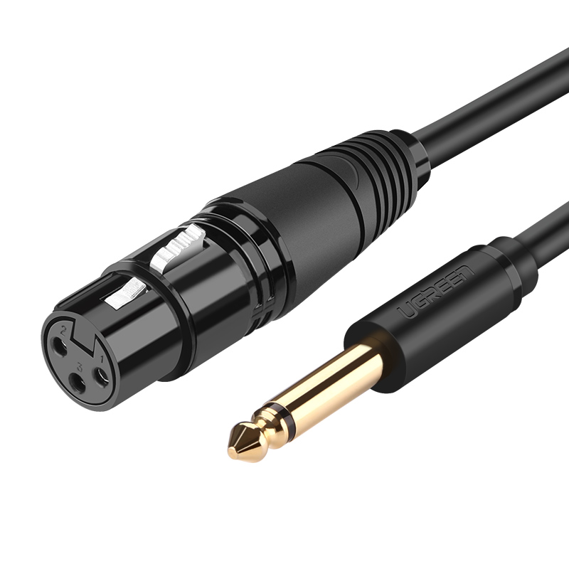 

Кабель uGreen AV131 6.35 Male To XLR Female Cable, 5м черный, AV131