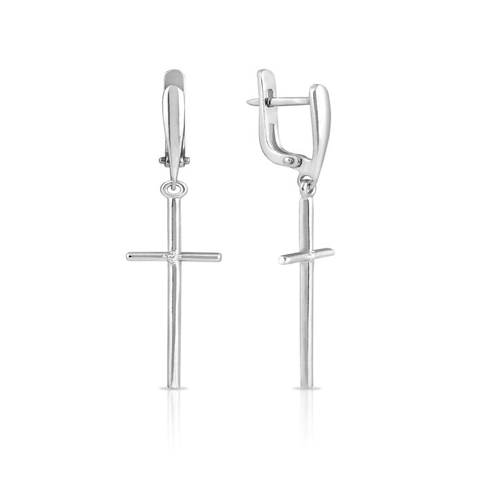 

Серьги женские из серебра SKAZKA Natali Romanovoi 46166, фианит, 46166