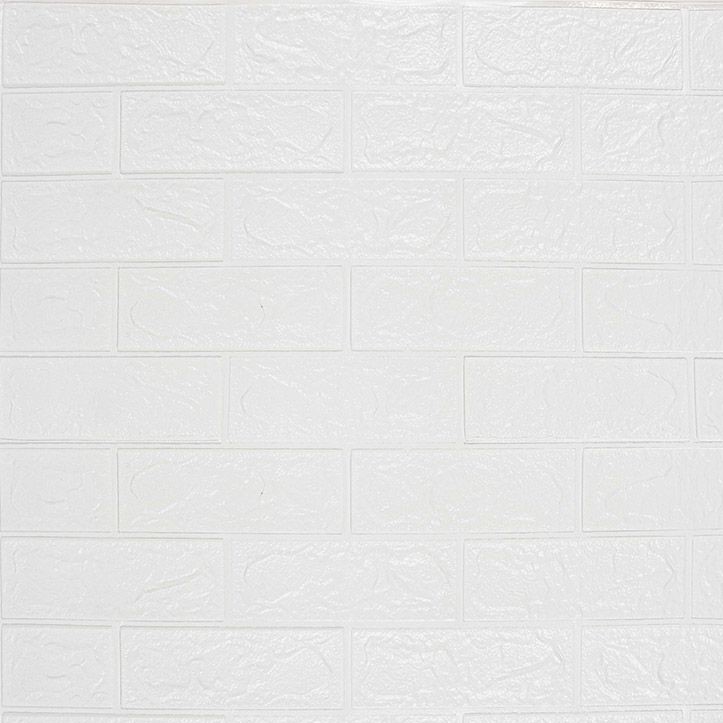 Панель самоклеящаяся Кирпичики 70х77см белый стеновые панели аливан плитка кирпичики деревянные 20 шт
