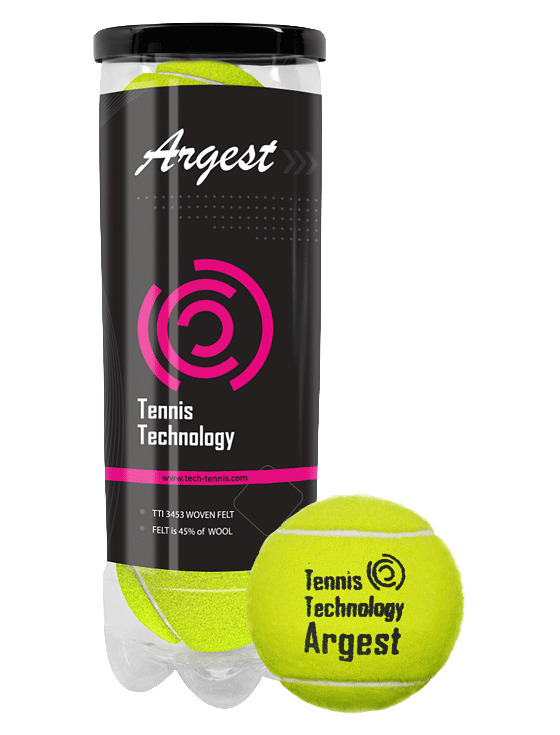 

Теннисные мячи Tennis Technology Argest, 3 мяча в тубе, Argest