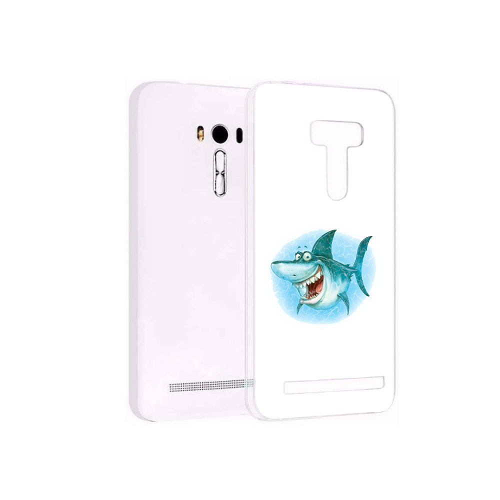 

Чехол MyPads Tocco для Asus ZenFone Selfie (ZD551KL) веселая акула, Прозрачный, Tocco