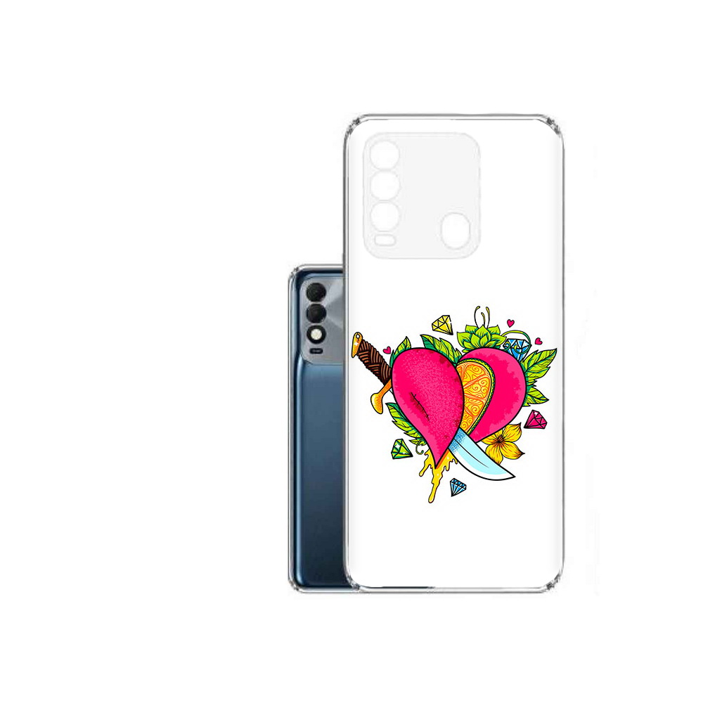 

Чехол MyPads Tocco для Tecno Spark 8 Фруктовое сердце, Прозрачный, Tocco