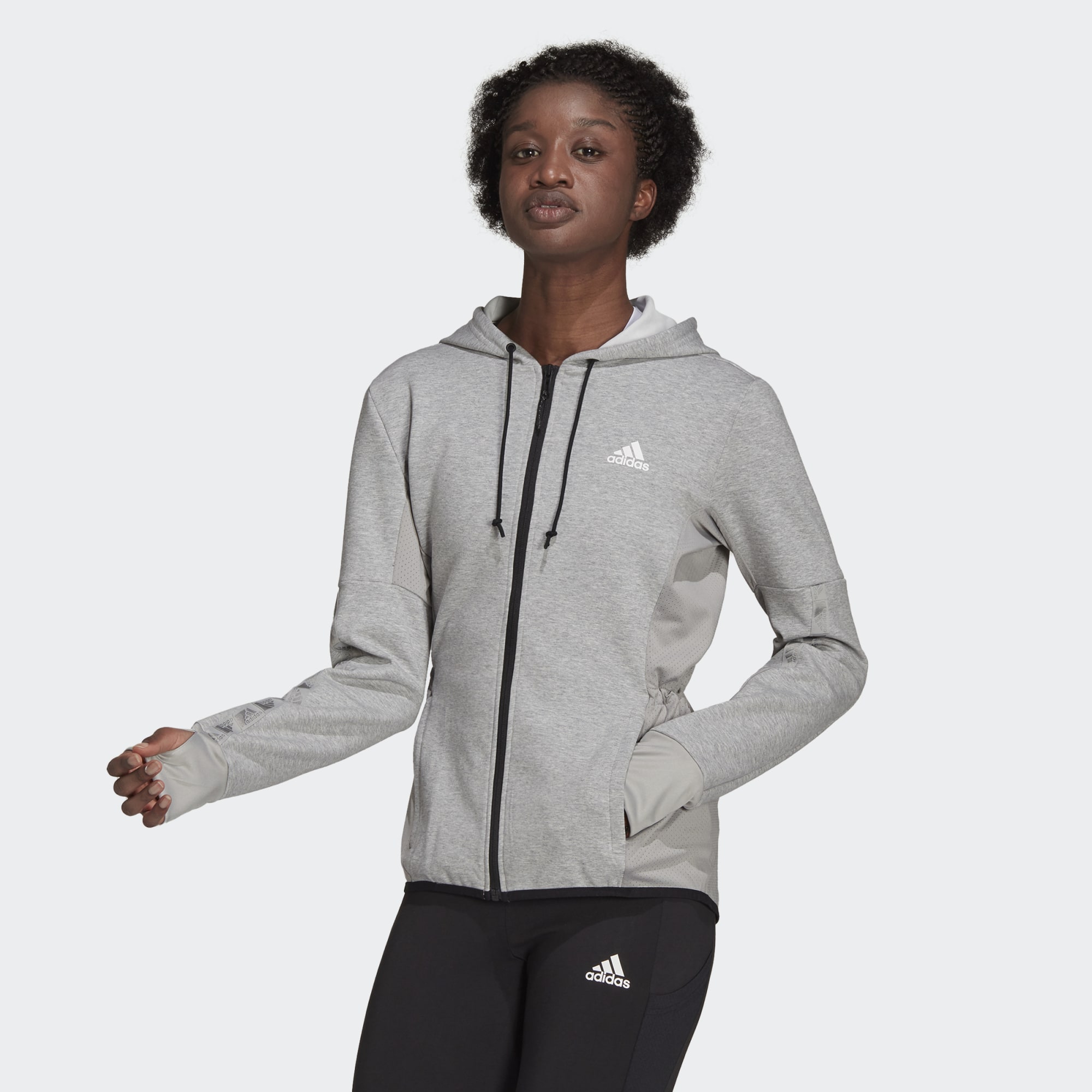 

Толстовка женская Adidas H10177 серая L, H10177