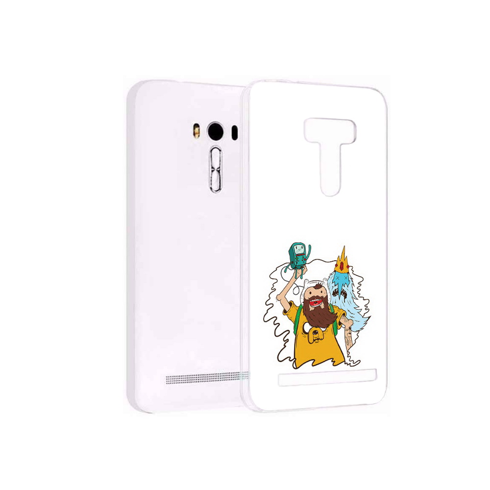 

Чехол MyPads Tocco для Asus ZenFone Selfie (ZD551KL) время приключений старый Финн, Прозрачный, Tocco