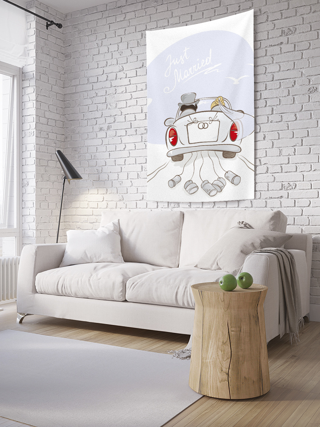 

Вертикальное фотопанно на стену JoyArty Машина молодых 100x150 см, Машина молодых