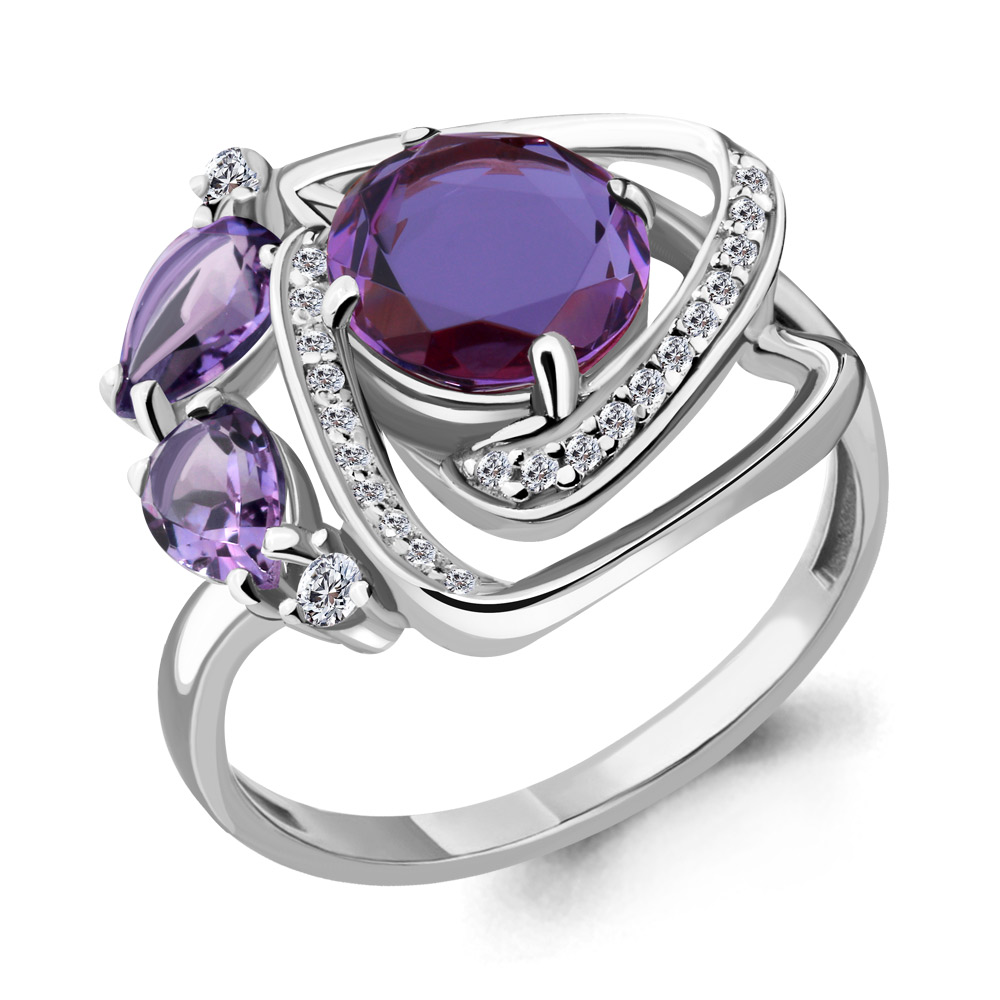 

Кольцо из серебра р. , AQUAMARINE 6907881А_925_р, 6907881А_925_р