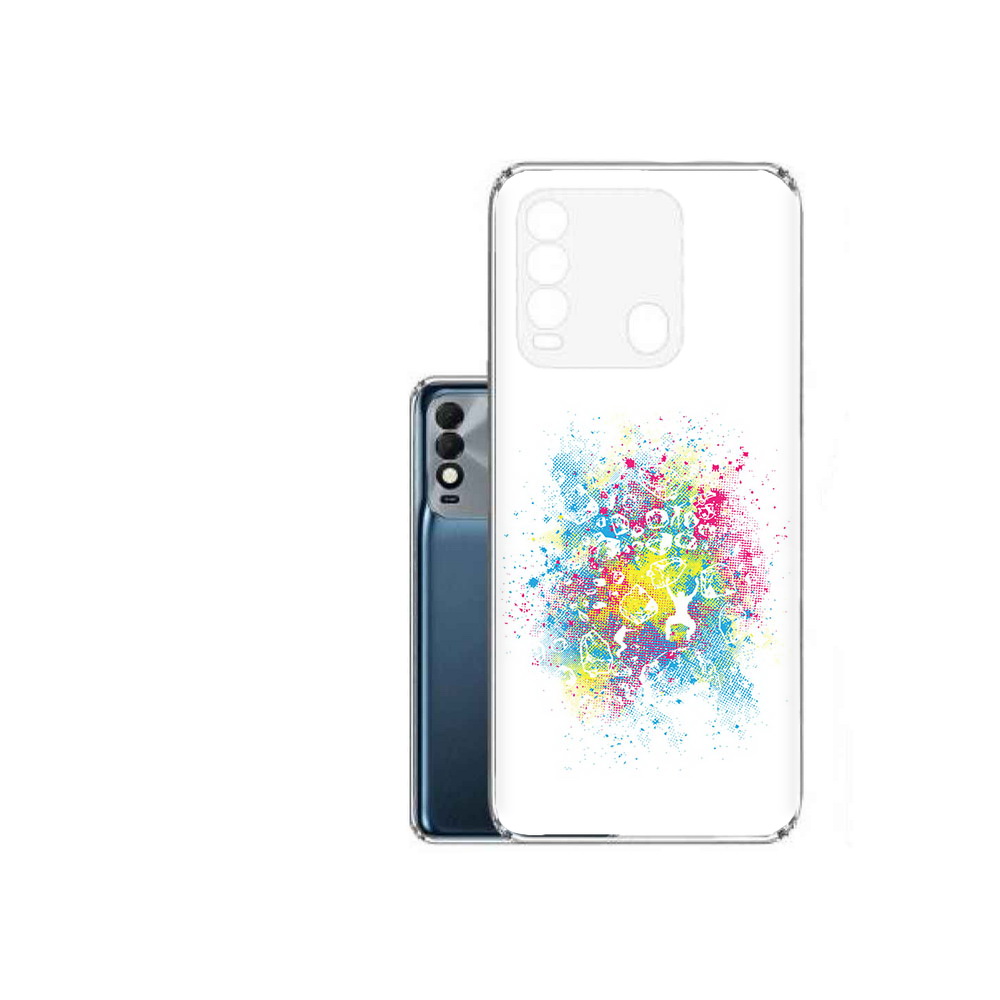 

Чехол MyPads Tocco для Tecno Spark 8 акварель абстракция, Прозрачный, Tocco