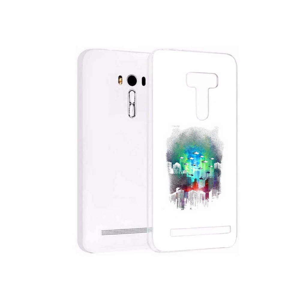 Чехол MyPads Tocco для Asus ZenFone Selfie (ZD551KL) город в свечении