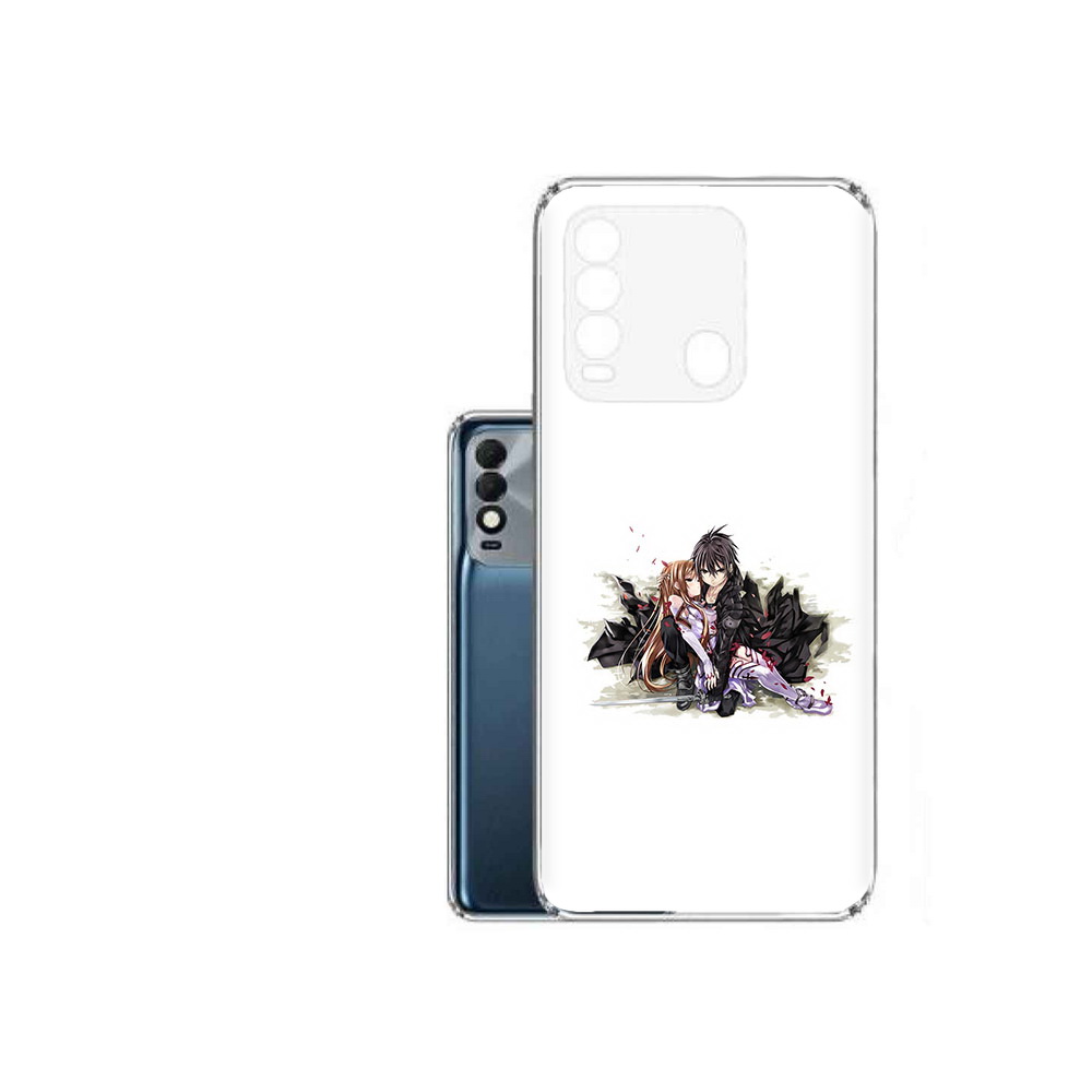

Чехол MyPads Tocco для Tecno Spark 8 аниме асуна, Прозрачный, Tocco