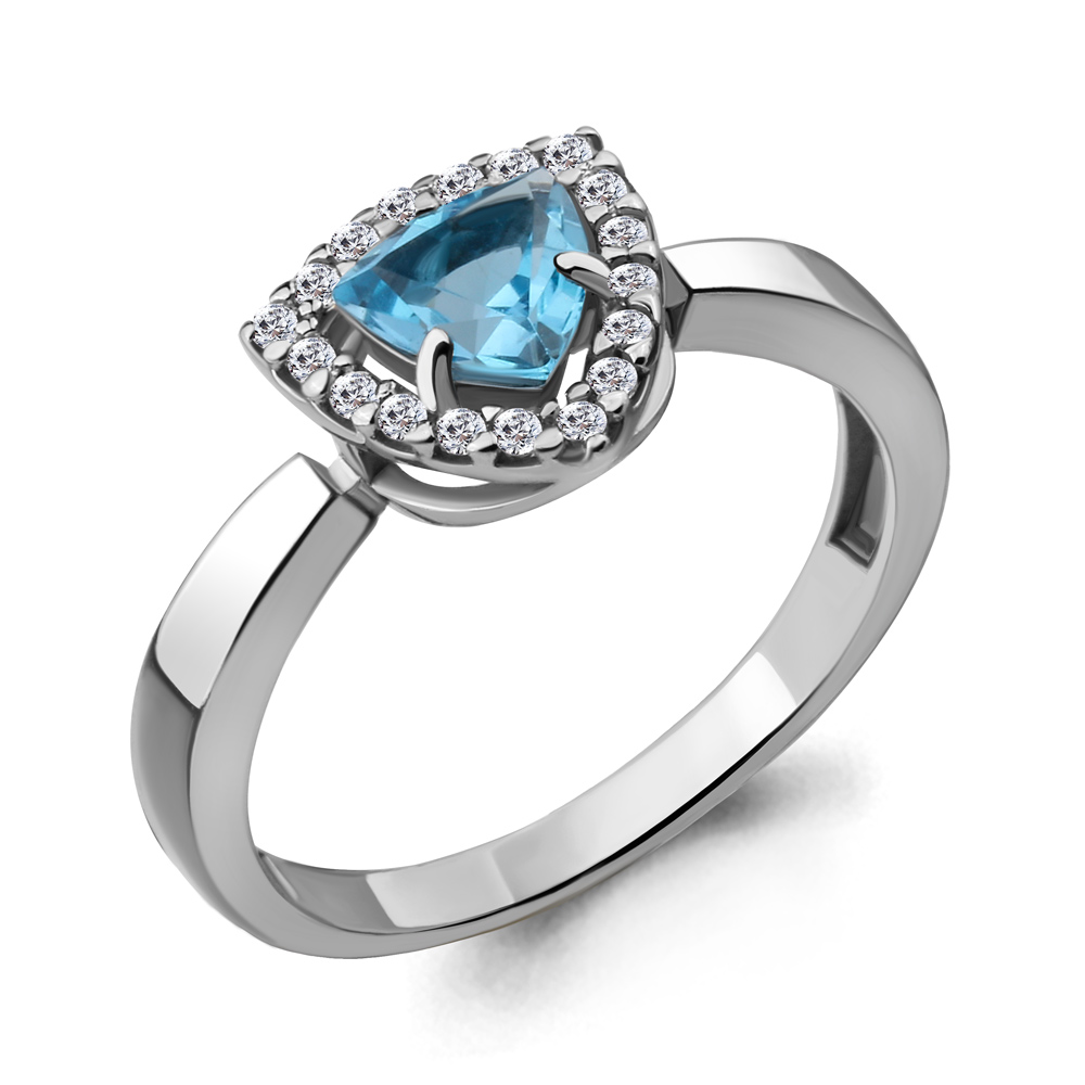 

Кольцо из серебра р. 16,5 AQUAMARINE 6916505А_925_р, 6916505А_925_р