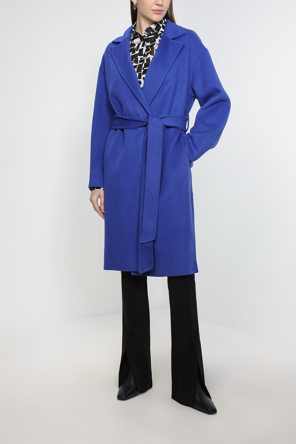 

Пальто женское SABRINA SCALA SS23016207-005 синее 50 RU, Синий, SS23016207-005