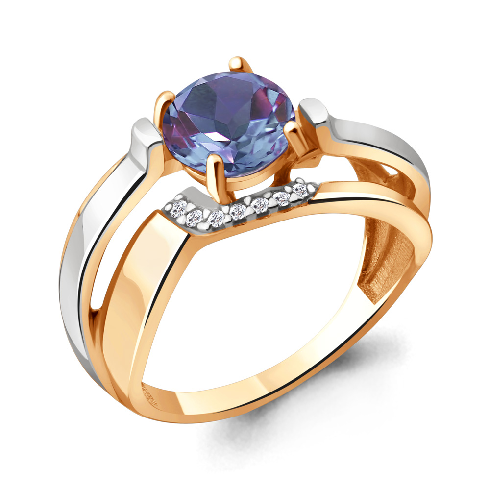 

Кольцо из серебра р. , AQUAMARINE 6593425А_925_з, 6593425А_925_з