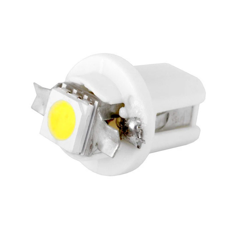 

Лампа светодиодная 12V T4W(T8,5) white 1LEDs конус SKYWAY приб.панель
