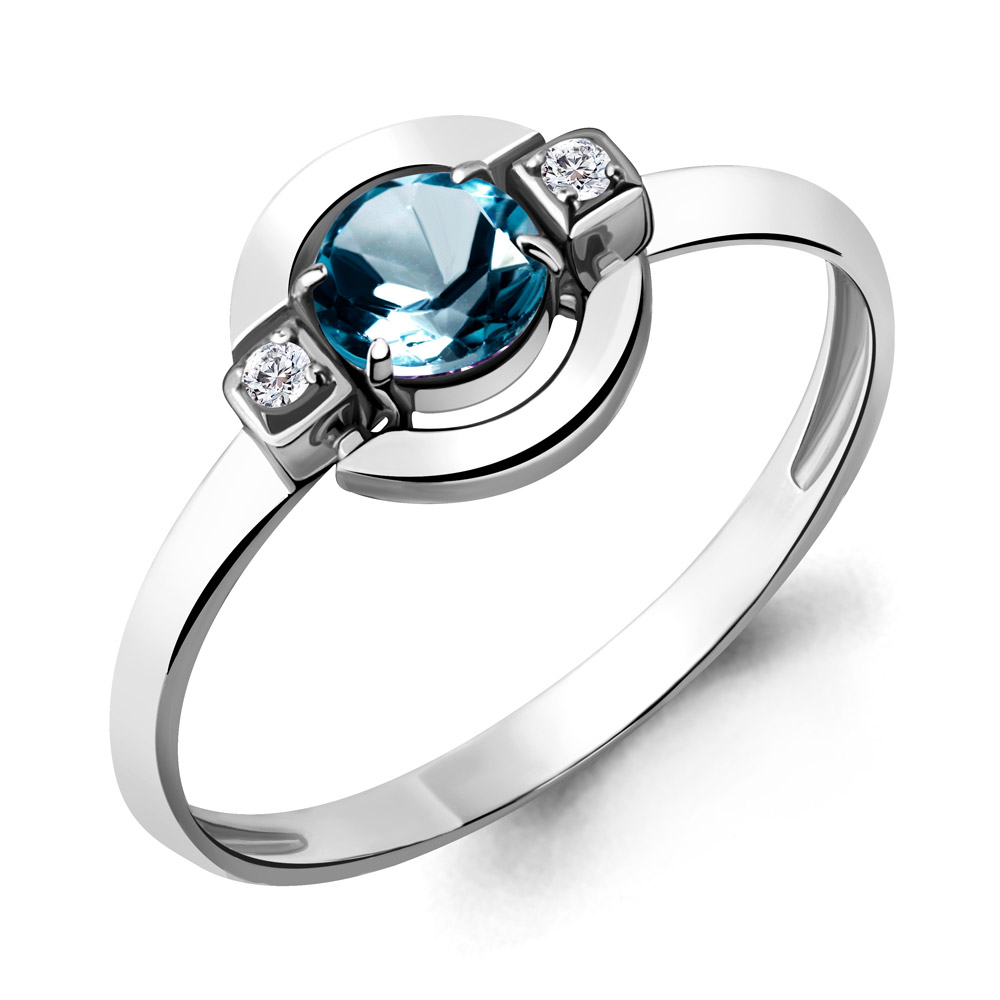 

Кольцо из серебра р. , AQUAMARINE 6912208А_925_р, 6912208А_925_р