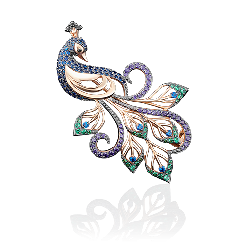 

Брошь из красного золота с фианитом PLATINA jewelry 04-0120-03-404-1110-52, 04-0120-03-404-1110-52