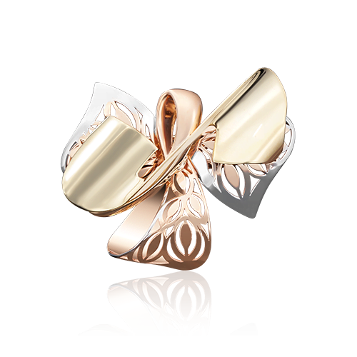 

Брошь из комбинированного золота PLATINA jewelry 04-0153-00-000-1113-48, 04-0153-00-000-1113-48