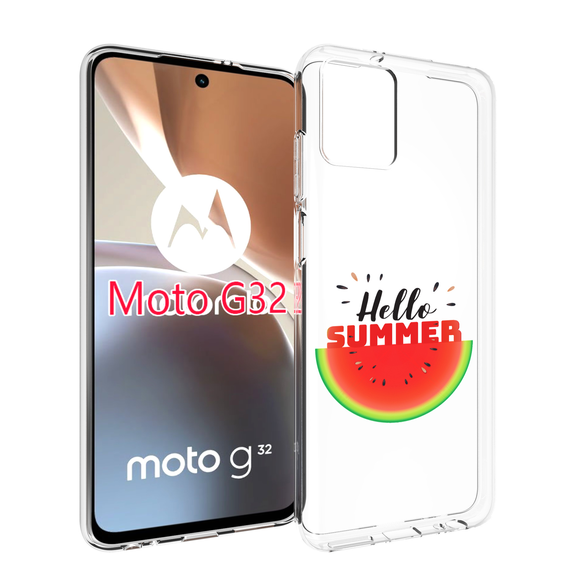 

Чехол MyPads Привет-лето для Motorola Moto G32, Прозрачный, Tocco