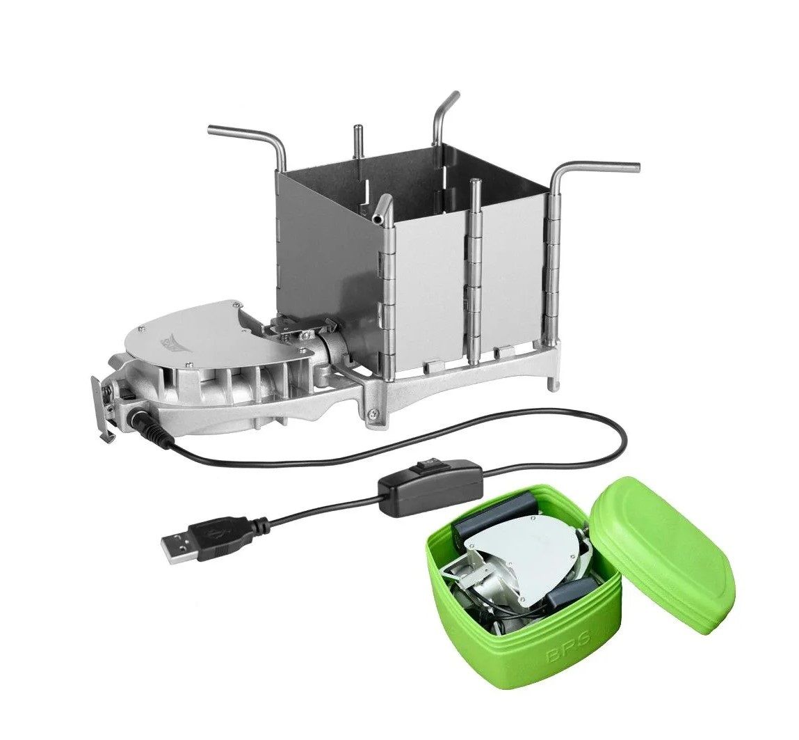 BRS Портативная печь размером с ладонь Кемпинг Уличная дровяная печь Угольная