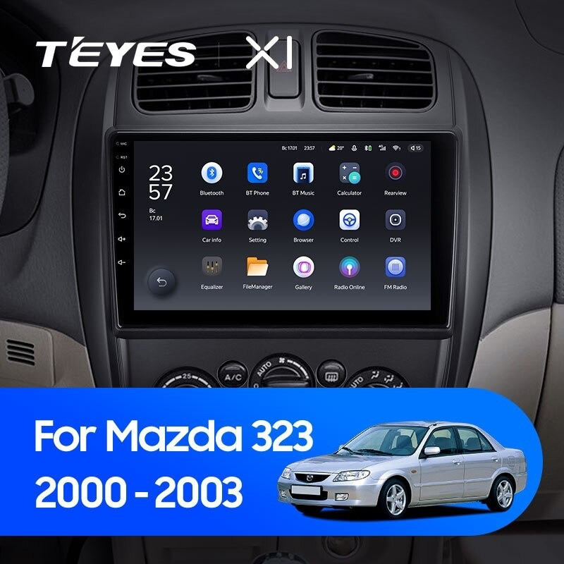 Штатная магнитола Teyes X1 4G 232 Mazda 323 BJ 2000-2003 2620000₽