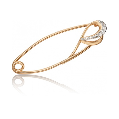 

Брошь из красного золота с фианитом PLATINA jewelry 04-0107-00-401-1110-03, 04-0107-00-401-1110-03