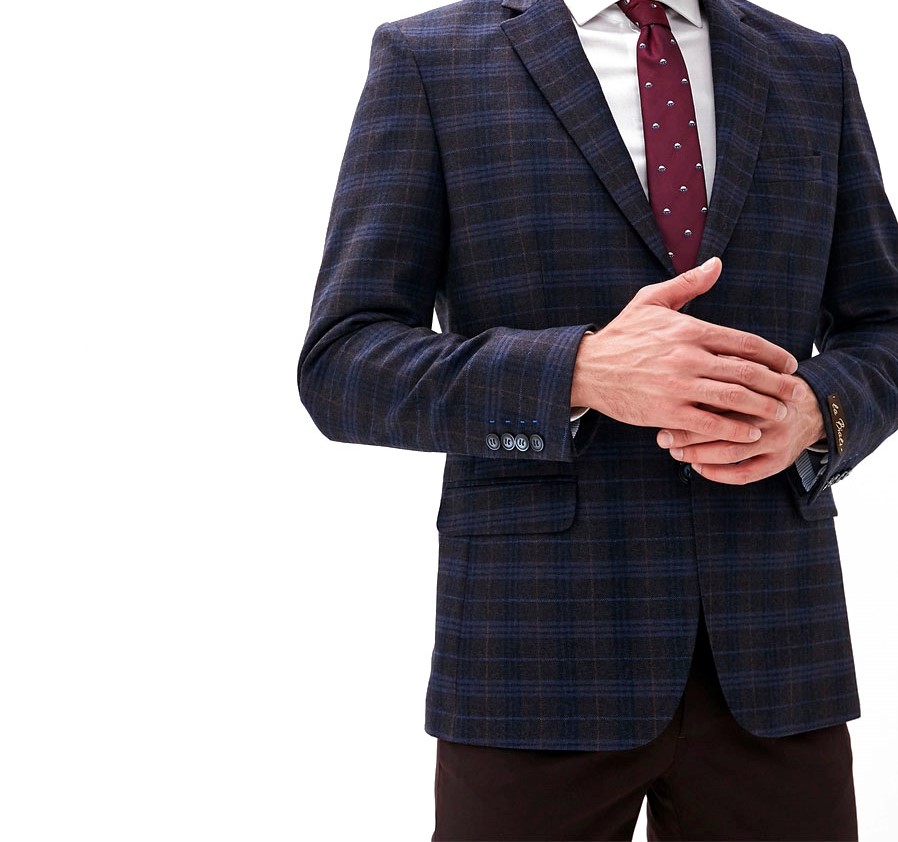 

Пиджак мужской La Biali П-021N/219 синий 60/182, П-021N/219