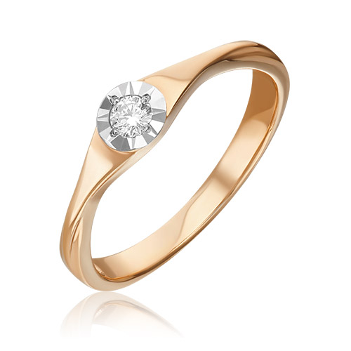

Кольцо из золота р. 18 PLATINA jewelry 01-1562-00-101-1110-30, бриллиант, 01-1562-00-101-1110-30