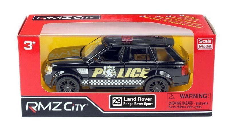

Машинка Uni-Fortune Land Rover Range Rover Sport, полицейская машина, инерц., метал., Черный