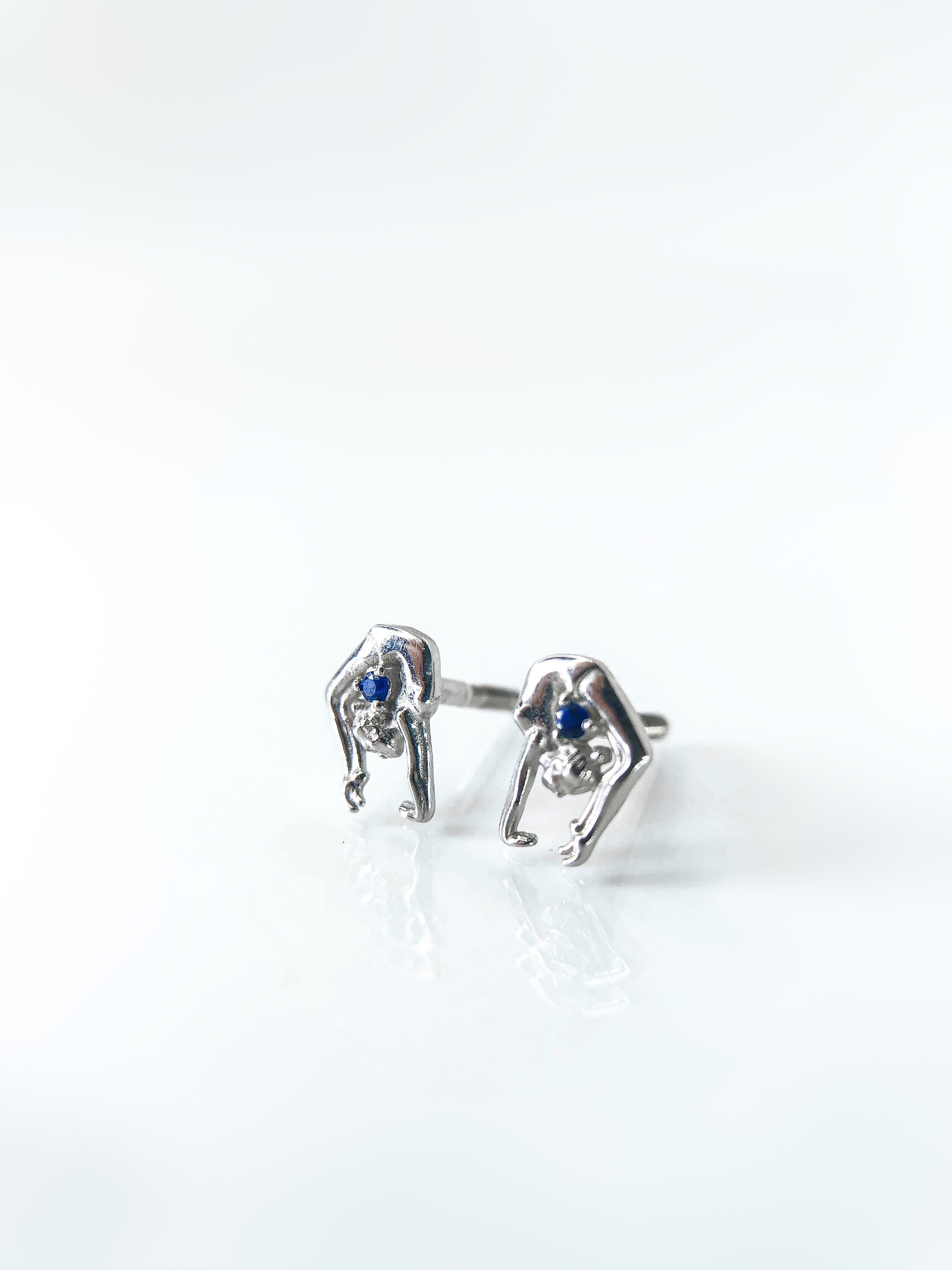 

Серьги из серебра Mood&Spur MS Jewellery Гимнастка с мячом, фианит, Гимнастка с мячом